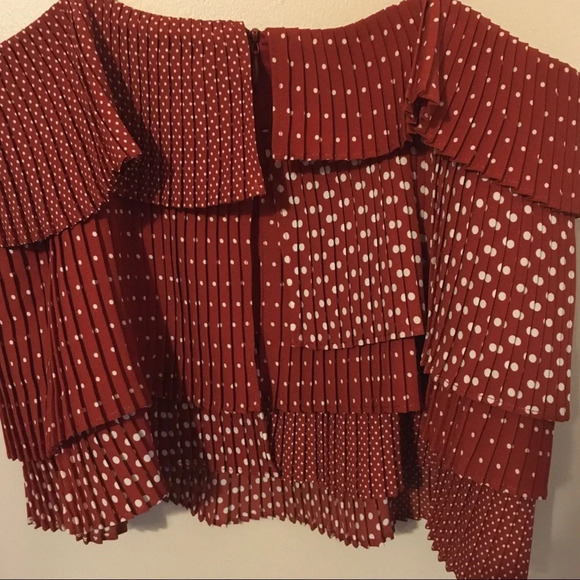 Polka dot ruffle  tiered top - Picture 4 of 5